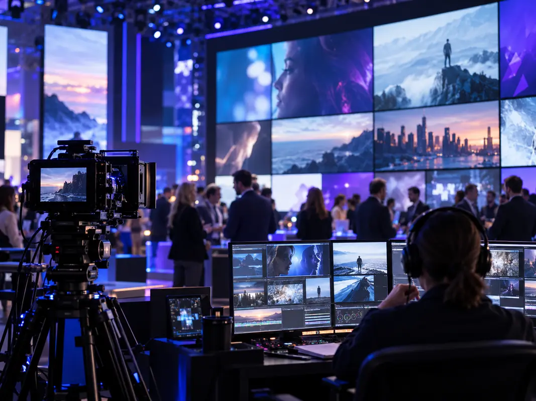 Audiovisual illustration for MIPCOM Cannes in Cannes